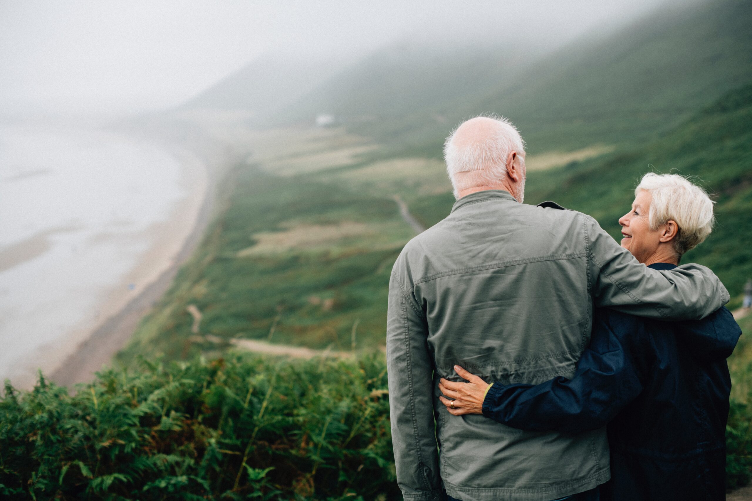 Couple Looking at Beach